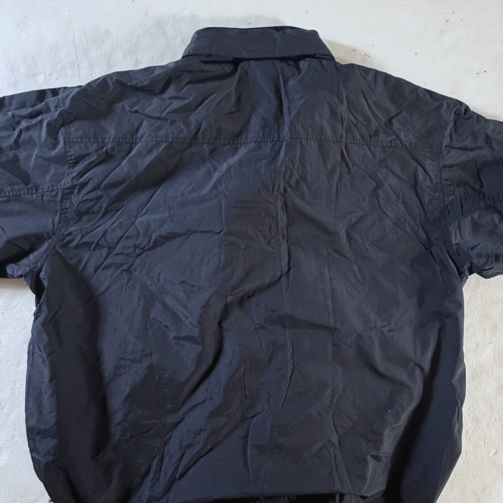 Chaps Ralph Lauren Anorak Mens XL Navy Vintage Nylon Windbreaker Rain Jacket - Picture 3 of 10